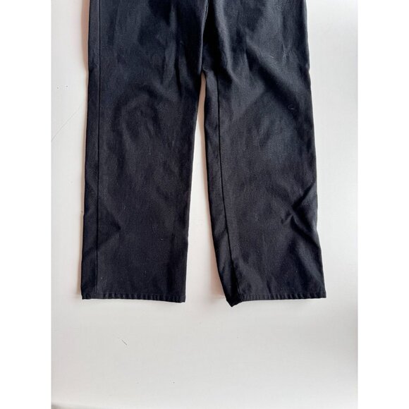Aritzia WILFRED FREE Como Black Cotton Sateen Low Rise Chino Pants, Size 4 - Picture 3 of 13